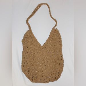 Crochet knit tote bag from Forever 21.